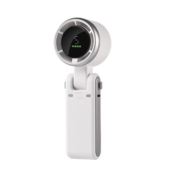 2025 New Hanging Neck Outdoor 180 Degree Folding Desktop Mini Fan Hand-Held Folding High-Speed Powerful Turbo Fan